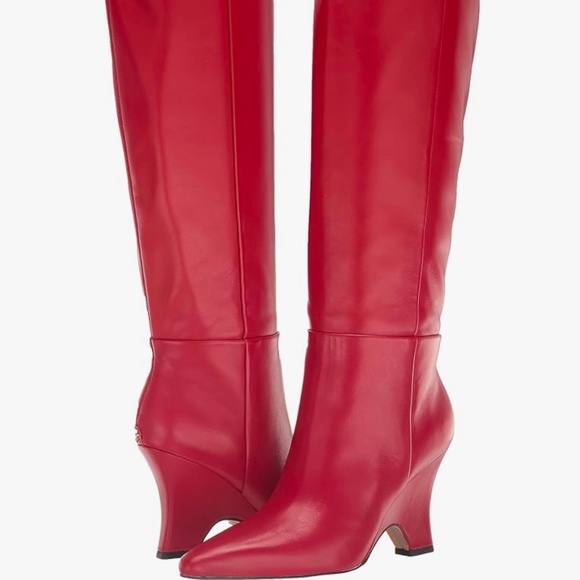 Sam Edelman Vance red leather boot SZ 7.5